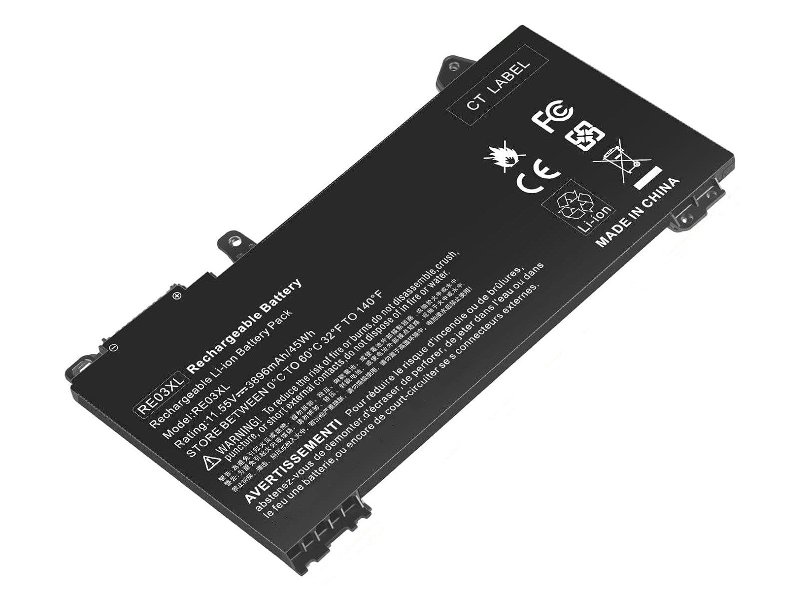 HYPERLIFE Hp ProBook 430 G6, 440 G6, 450 G6, RE03XL Notebook Bataryası