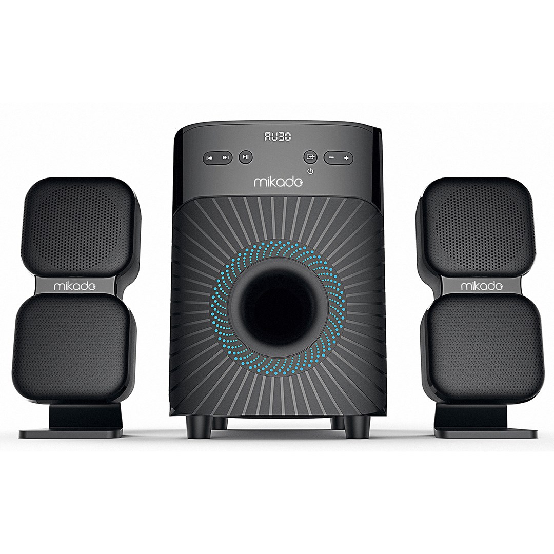 MIKADO MD-360BT 2+1 38 WATT BT/AUX/USB/FM/LED EKRAN 2+1 SPEAKER EV SİNEMA SİSTEMİ