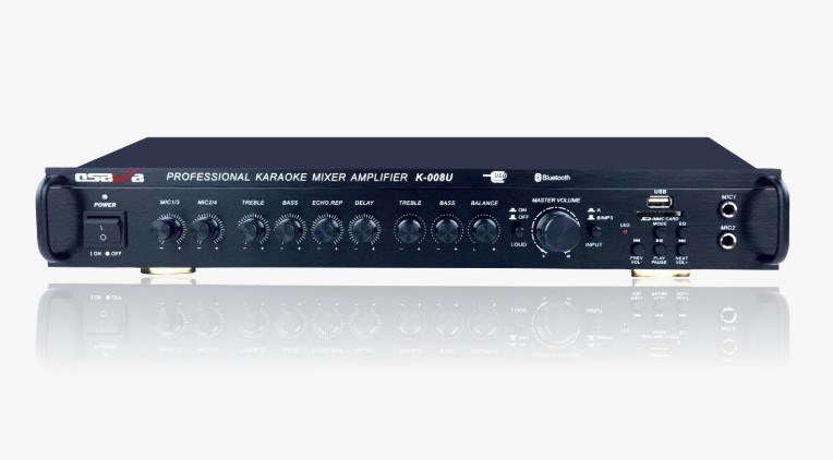OSAWA K-008U 150 WATT STEREO*USB*MP3*SD*BLUETOOTH*MANUEL EKO*AUX GİRİŞ*4 MİKROFON GİRİŞLİ MİKSER AMPLİFİKATÖR