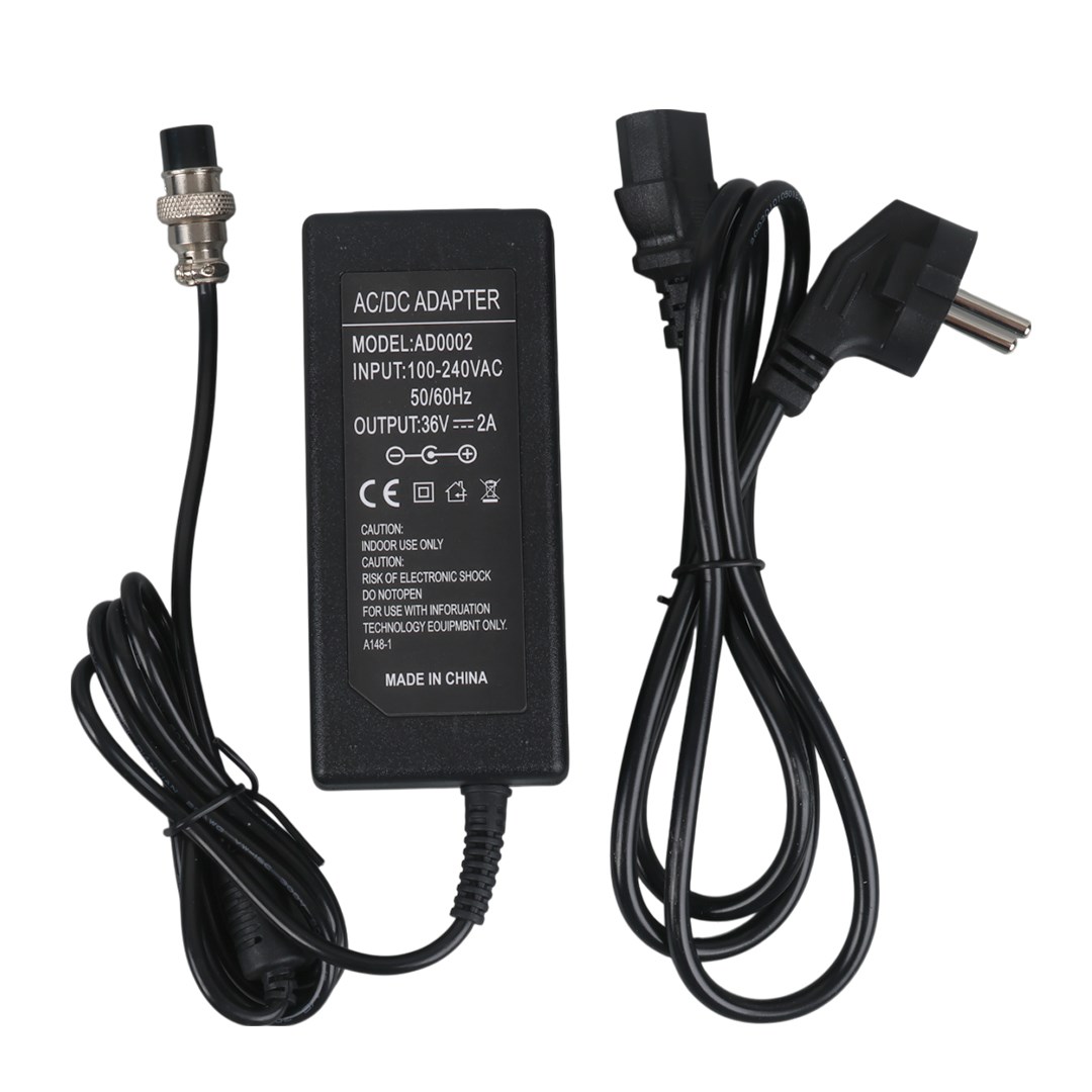 POWERMASTER AD0002 36 VOLT 2 AMPER 3 PİN SCOOTER ŞARJ ADAPTÖRÜ