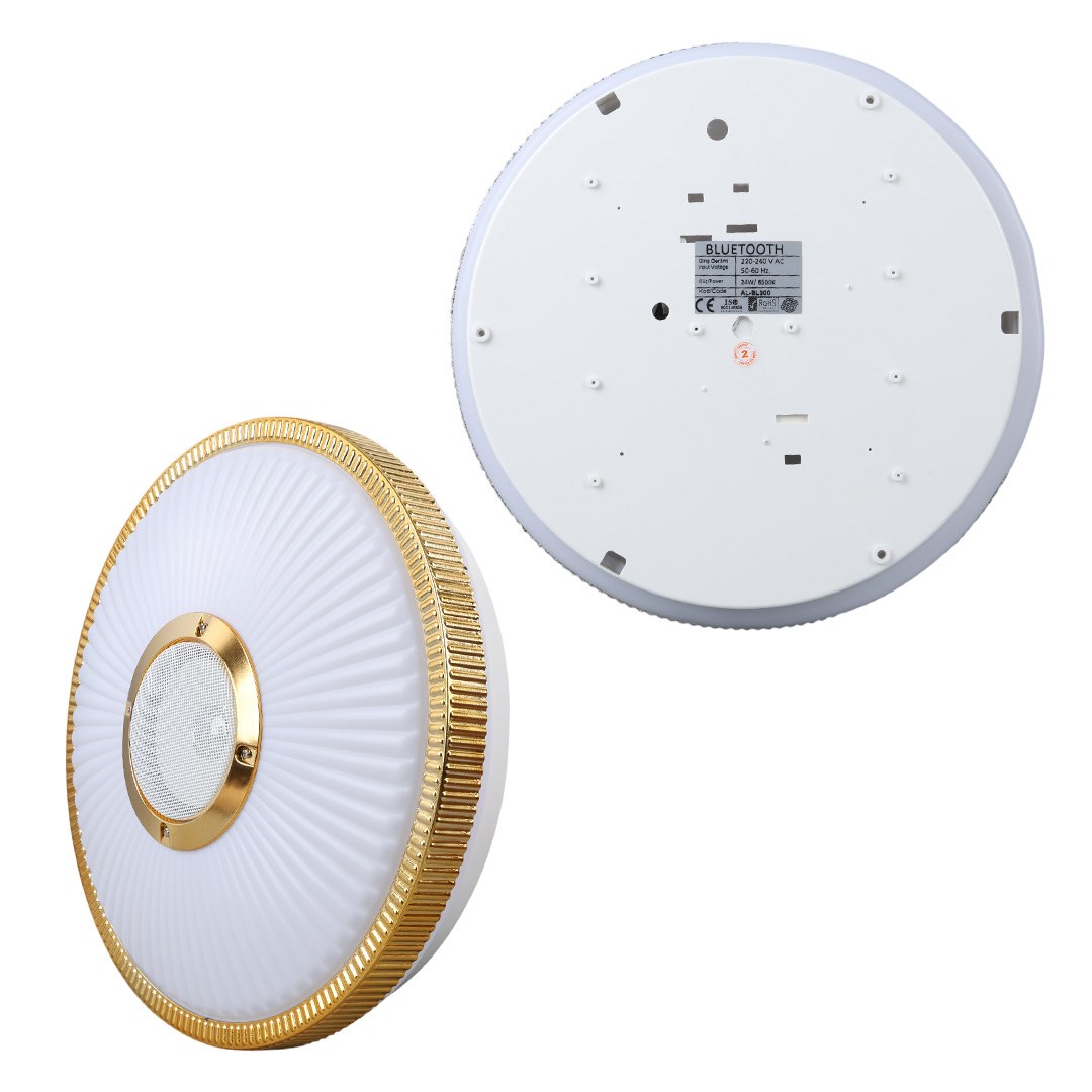POWERMASTER AL-BL300 BEYAZ 34*8.5 CM 24 WATT BLUETOOTH HOPARLÖRLÜ TAVAN AYDINLATMA