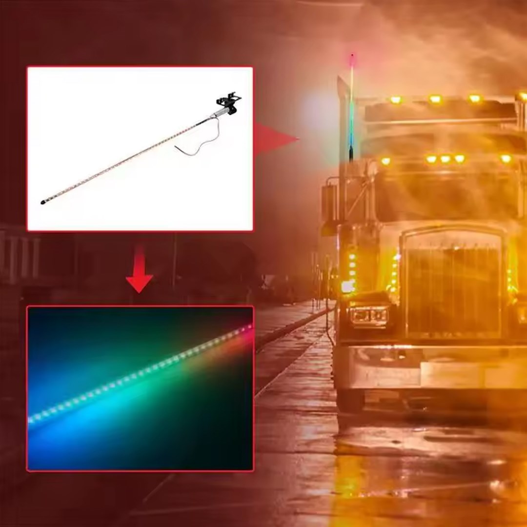 POWERMASTER PM-26416 12 V 84 LEDLİ 105 CM RGB OTO ANTEN