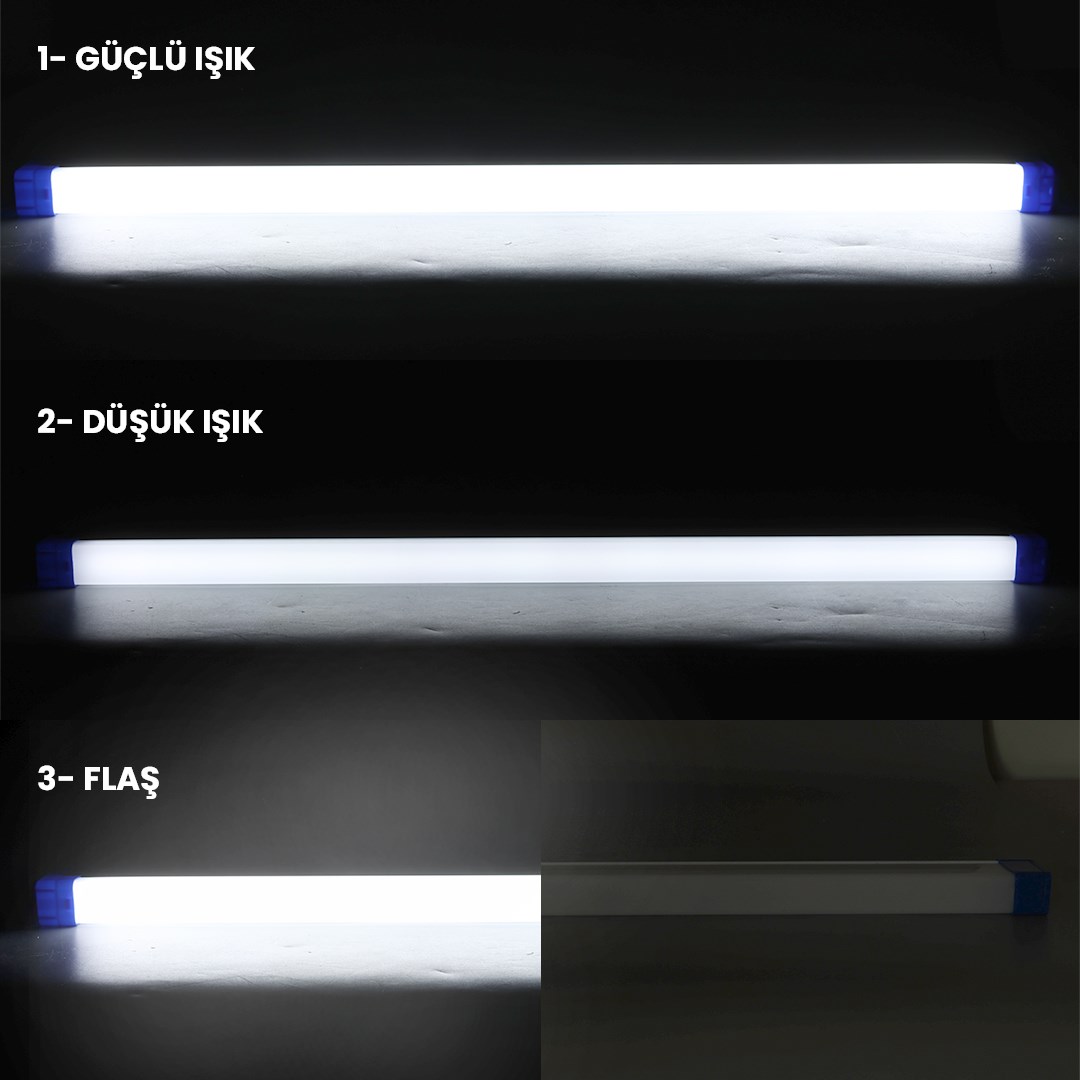 POWERMASTER T550 50CM 60 WATT DC 5V USB ŞARJLI 1500 MAH LED IŞILDAK