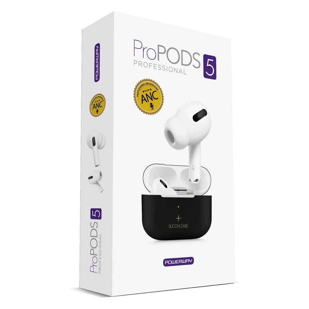POWERWAY PROPODS 2 BLUETOOTH DOKUNMATİK KULAK İÇİ BT KABLOSUZ KULAKLIK (SİLİKON KILIFLI)