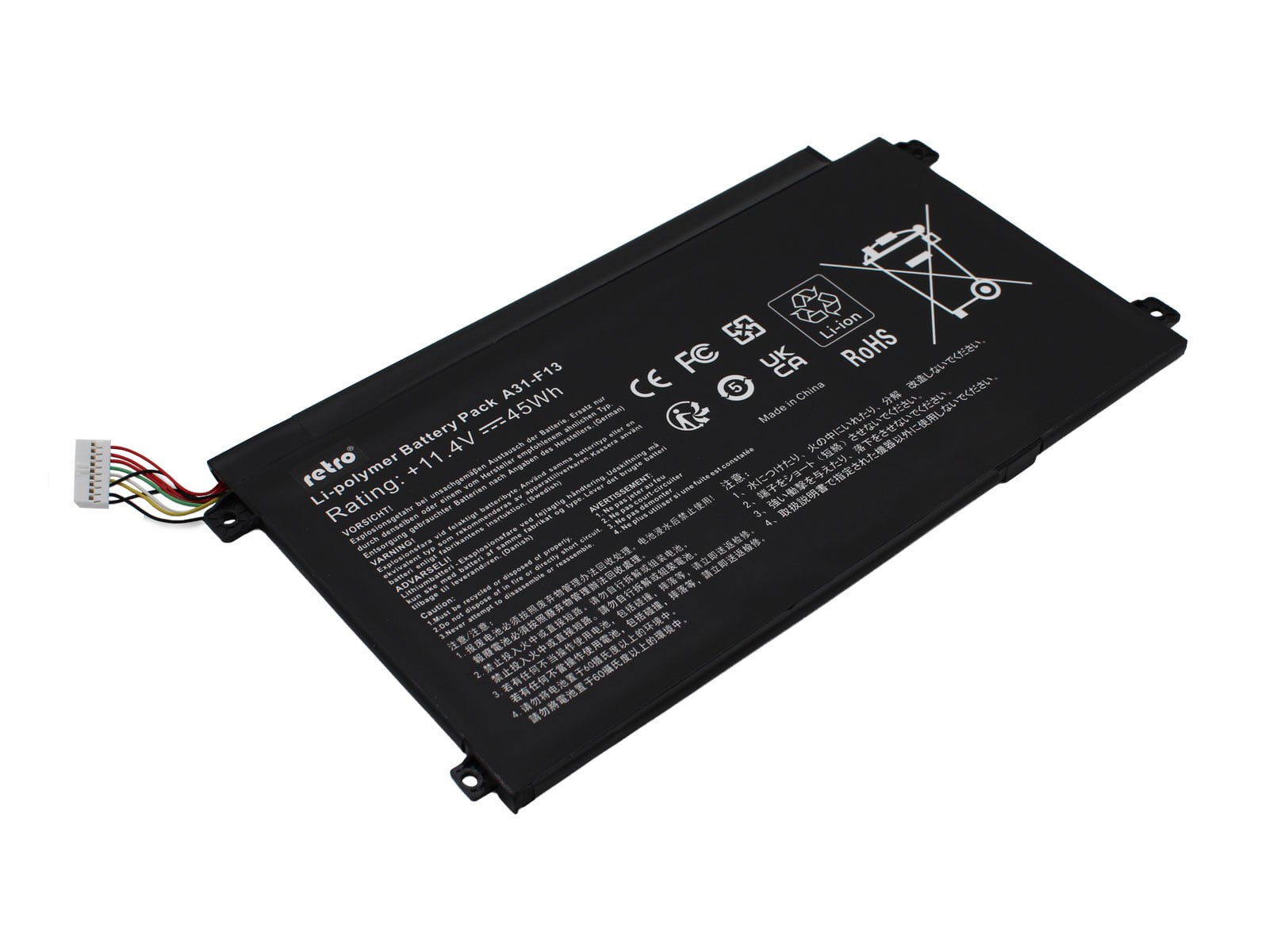 RETRO A31-F13 Notebook Bataryası