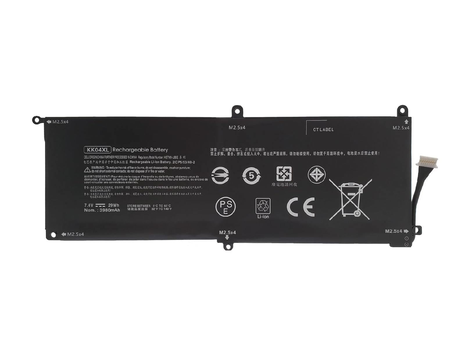 RETRO Hp Pro x2 612 G1, KK04XL Notebook Bataryası - Ver.2 (Tablet)