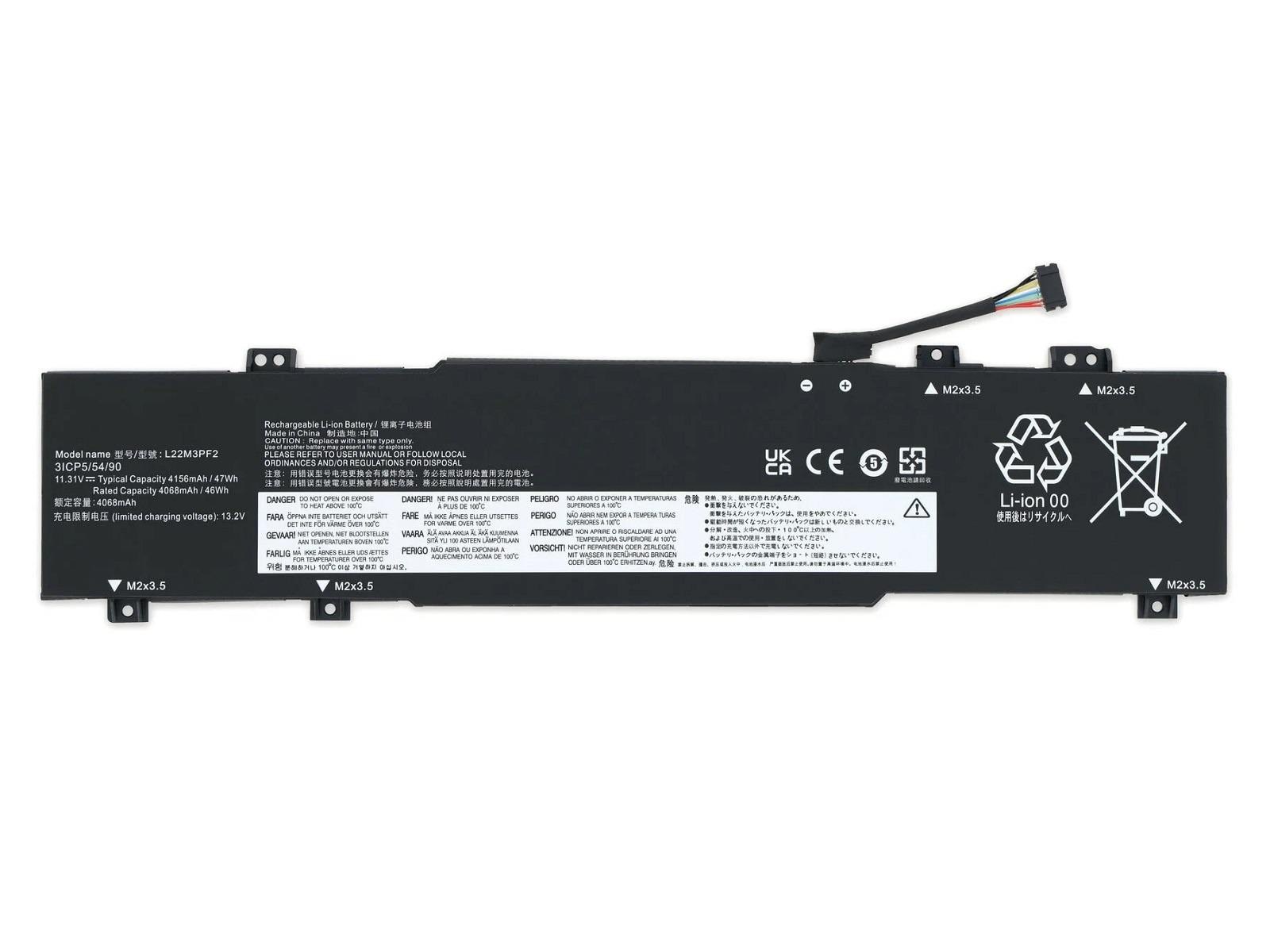 RETRO Lenovo L22M3PF2 Notebook Bataryası