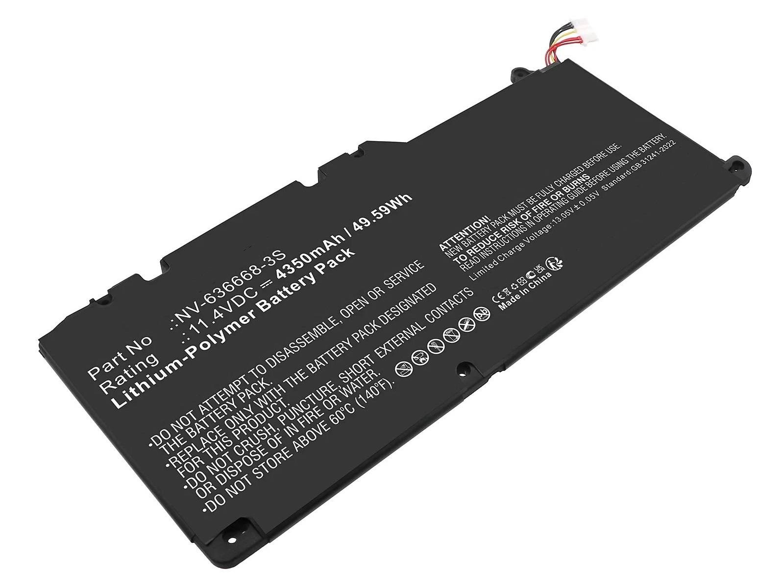 RETRO NV-636668-3S Notebook Bataryası