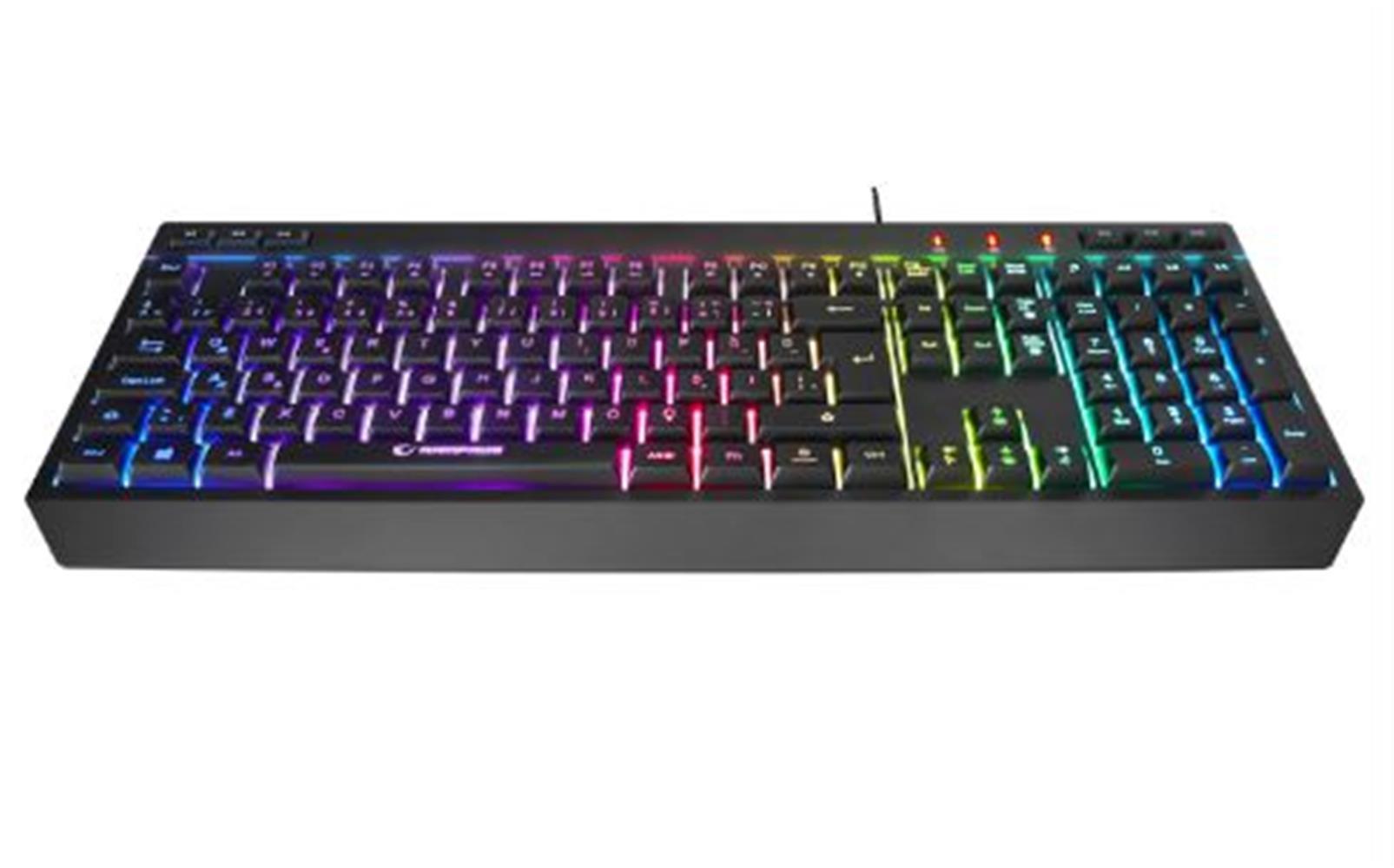 Rampage KM-R57  Siyah RGB Aydınlatmalı Q Oyuncu Multmedia Klavye ve 12800 DPI Mouse Gaming Set