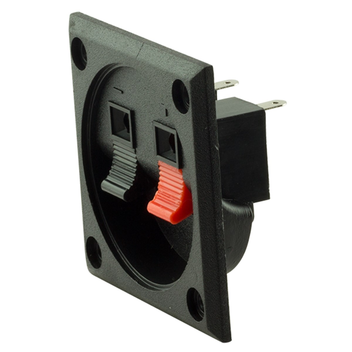 POWERMASTER IC-249A İKİLİ KARE HOPARLÖR - SPEAKER TERMİNALİ SOKETİ YAYLI TİP 2Lİ 55X55MM