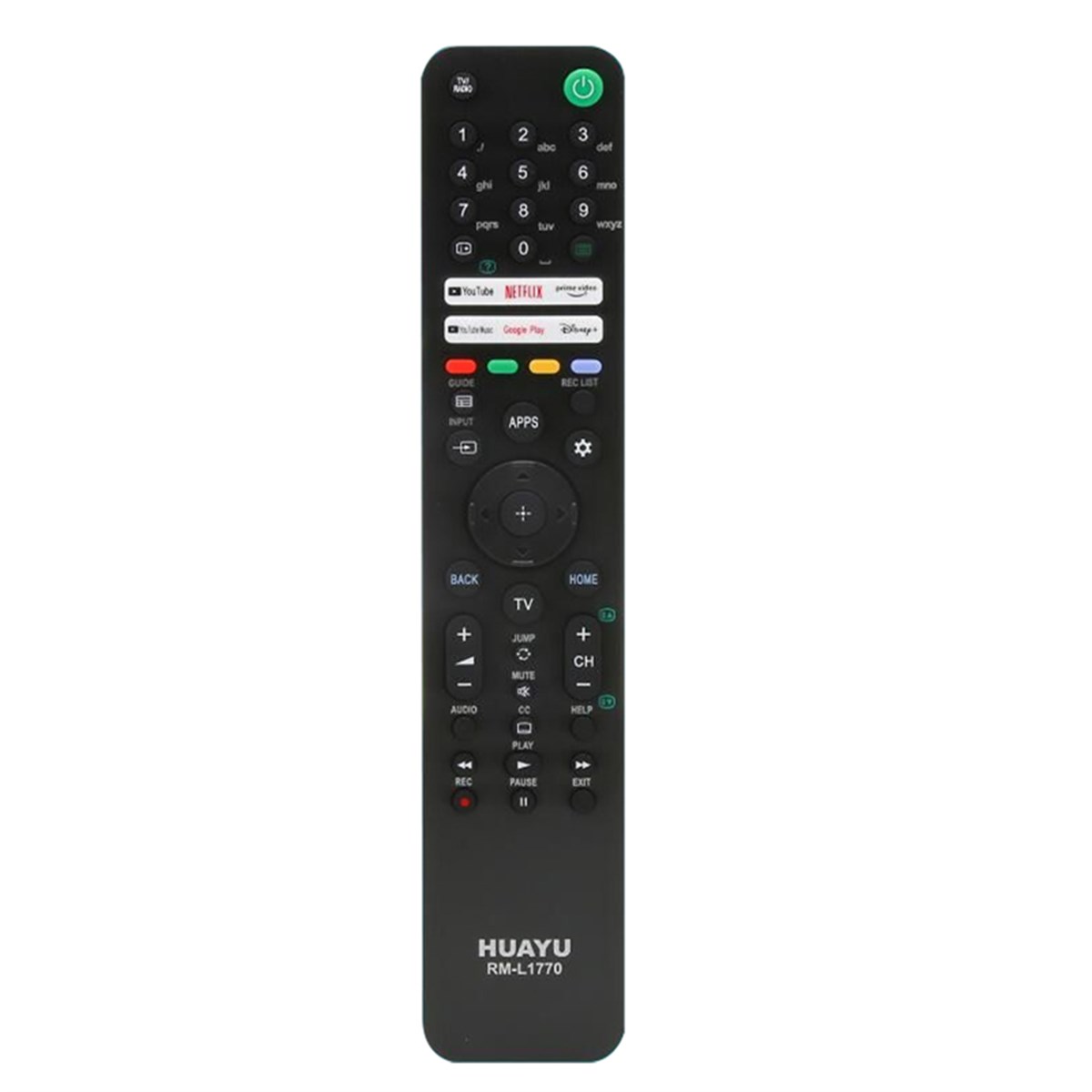 HUAYU KL RM-L1770 SONY YOUTUBE-PRIME VIDEO-GOOGLE PLAY-NETFLIX-DISNEY TUŞLU LCD-LED TV KUMANDA