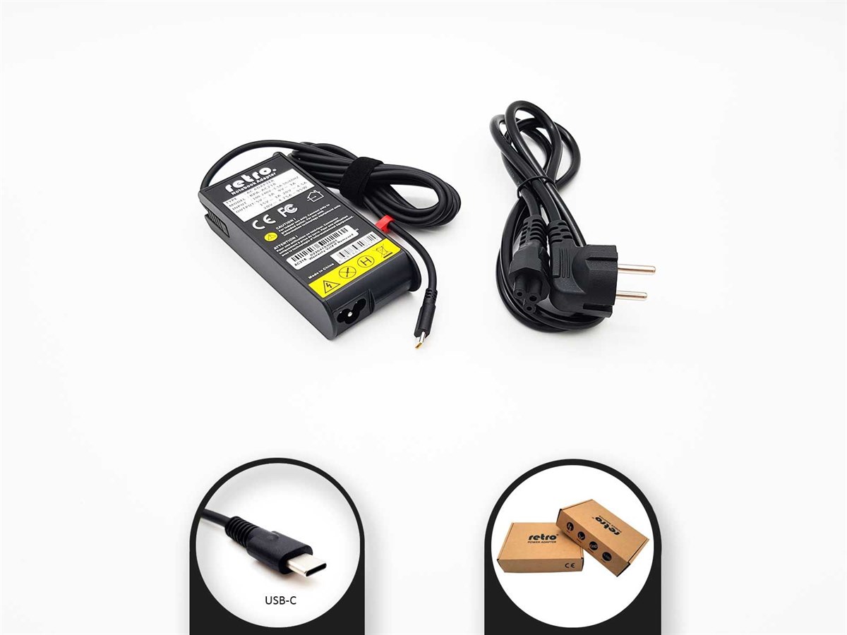 RETRO Acer, Asus, Dell, Lenovo 90W-95W USB-C PD Adaptör RPA-AC218