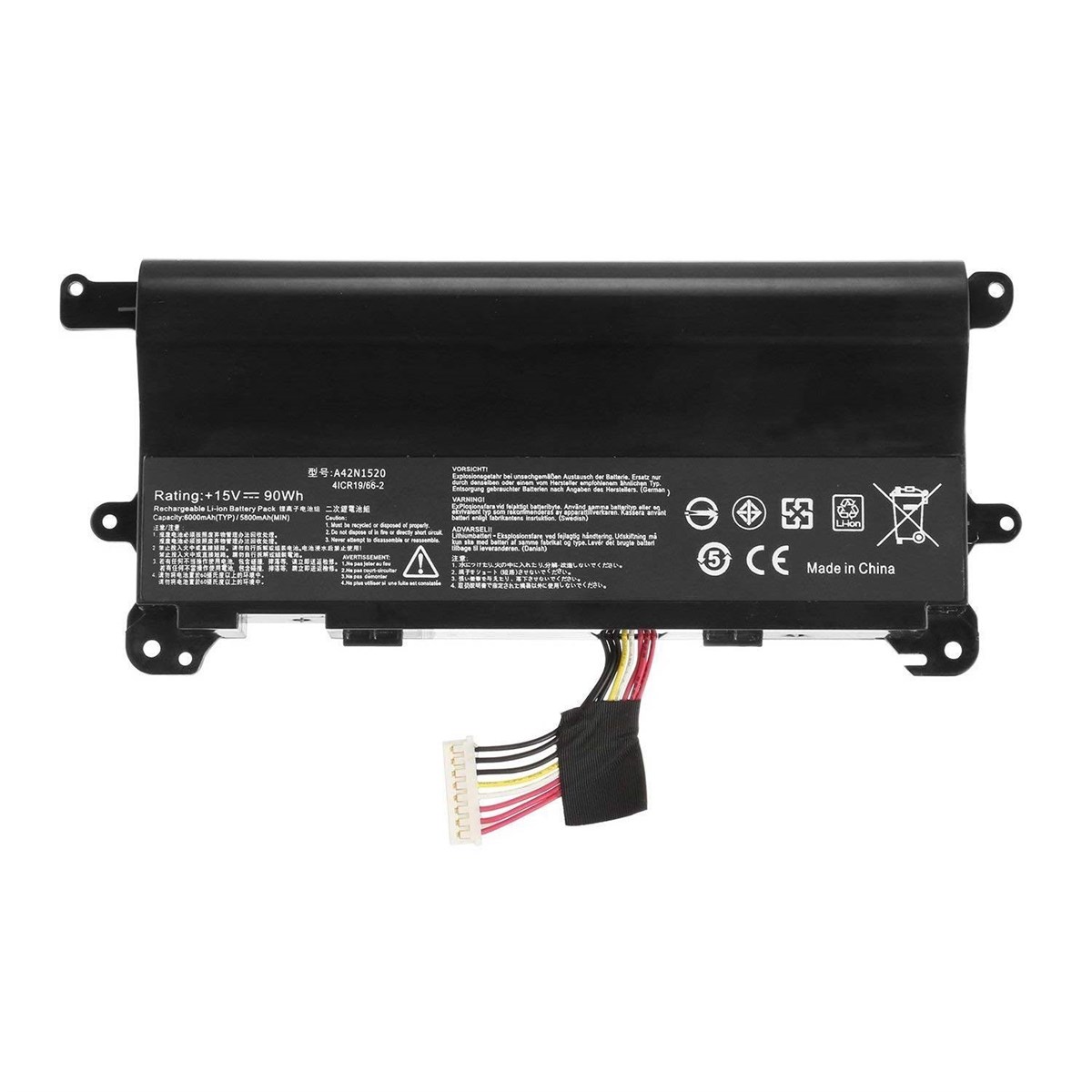 RETRO Asus ROG G752V, A42N1520 Notebook Bataryası - Ver.2 (8 Cell)