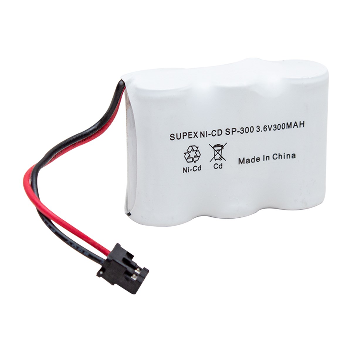 SUPEX SP-300 NI-CD 3LÜ KISA AÇIK 3.6 VOLT 300MAH TELSİZ TELEFON PİLİ