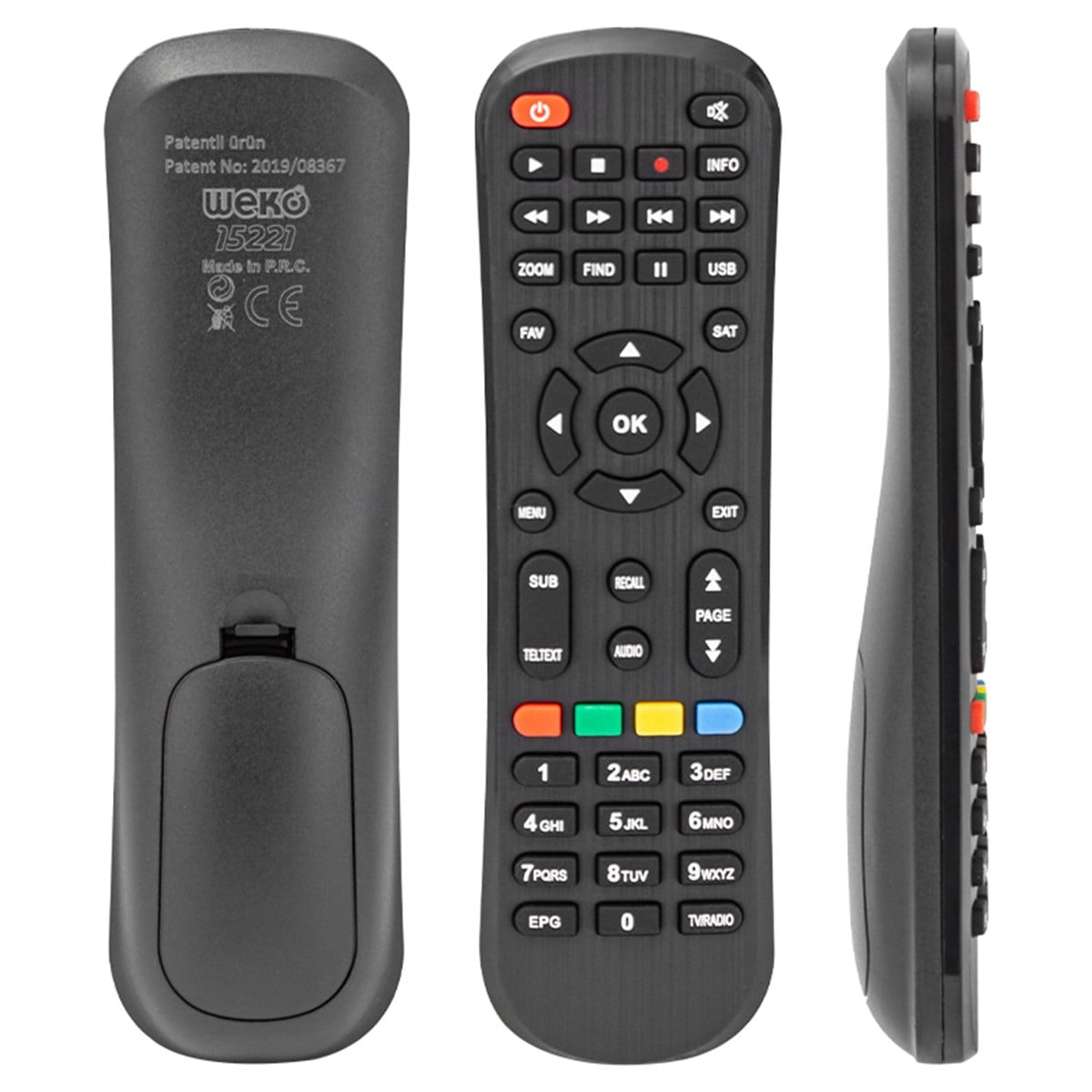 WEKO KR MAGBOX SIGMA*ORBİT*BOTECH 500 HD YENİ UYDU KUMANDASI