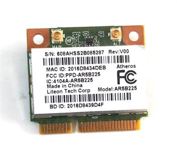 Atheros AR5B225 WIFI kablosuz bluetooth BT 4.0 Yarım MINI PCI-E Wlan Kart daha iyi 1030 6235 6230 150 M Laptop Ağ adaptörü STOK: 143