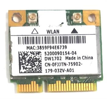 Dell N7110 DW1702 Atheros AR5B195 Wireless Mini WiFi Card Bluetooth  CN-0FJJTN STOK: Z85
