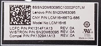 Lenovo LCM16H6 LCM16H66TQ-686 Notebook Klavye Tuş Takımı Füme STOK:Z95