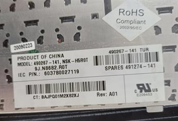 Hp 490267-141  NSK-H5R0T Notebook Klavye (Siyah TR) STOK:Z95