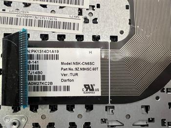 HP ORİJİNAL SORUNSUZ ÇIKMA ÜRÜN TPN-C117 KLAVYE 15-R113NT MODEL: NSK-CN6SC STOK:Z95