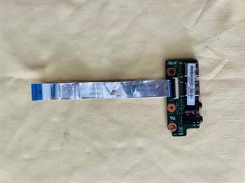 ORİJİNAL Asus N55S, N55SL Audio USB IO Board Rev. 2.0 Stok: Z65