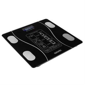ASONIC BS260 260*260MM 2*AAA PİL HEDİYELİ SİYAH DİJİTAL BLUETOOTH BASKÜL