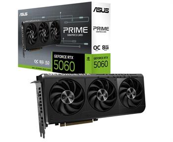 Asus Prime GeForce RTX 5060 OC PRIME-RTX5060-O8G 8GB GDDR7 128 Bit DLSS 4 Ekran Kartı