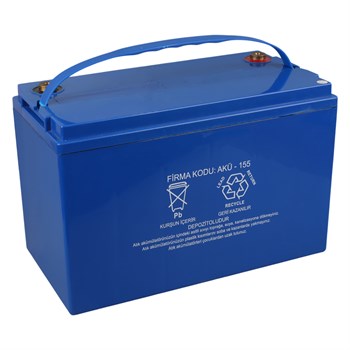 EUROONE EG12100 12 VOLT 100 AMPER DEEP CYCLE JEL AKÜ ( (330X172X218MM)