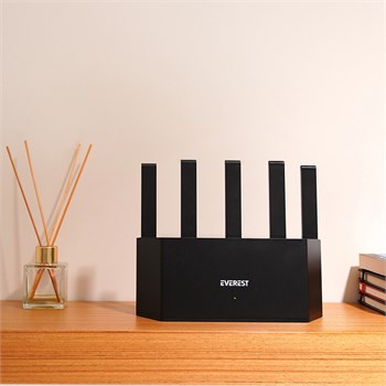 EVEREST EWR-X3000MBPS-V1 1 WAN + 3 LAN PORT Wİ-Fİ 6 WISP+AP+REPEATER DESTEKLİ KABLOSUZ WİFİ ROUTER