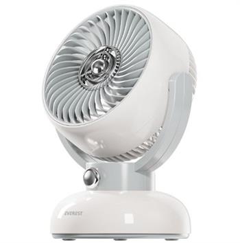 Everest EFN12 Krem 1200mAh 3 Hız Kademe Led Işıklı Retro Masaüstü Usb Fan