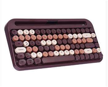 Everest KB-99 MOCHA 2.4G+BT1+BT2 Çoklu Cihaz Bağlantılı Q Kablosuz klavye