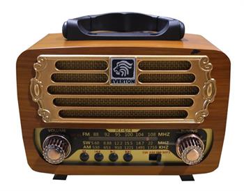Everton RT-674  Bluetooth-USB-SD-FM Şarjlı,Solarlı  Nostaljik Radyo