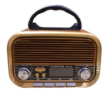 Everton RT-723 Dijital Göstergeli Şarjlı Nostaljik Radyo (AM-FM-SW Wıth BT-USB-TF )