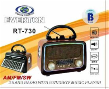 Everton RT-730 Bluetooth Usb-Micro Sd Saatli Nostaljik Radyo