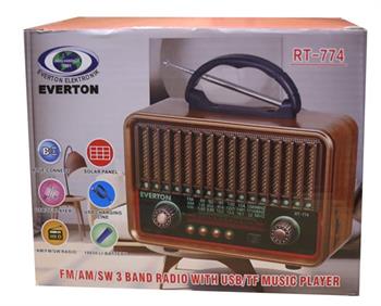Everton RT-774  Bluetooth-USB-SD-FM  Şarjlı  Nostaljik Radyo