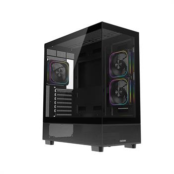 FAZEON F17 750W 80PLUS BRONZE 3x120mm ARGB Fanlı ATX Siyah Bilgisayar Kasası