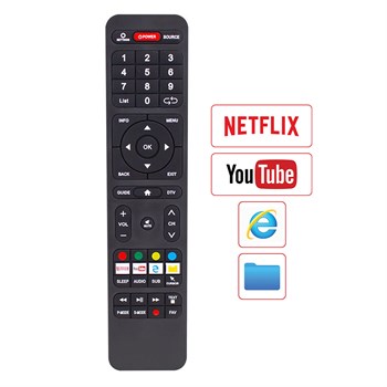 HEY KL STRONG * HELLO HL-3201 ANDROID SUB-CURSOR-NETFLIX-TUŞLU LCD LED TV KUMANDA (40025=12440)
