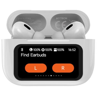 Hytech HY-TWS16 Beyaz Mobil Telefon Uyumlu Bluetooth 5.4V Ekranlı TWS Mikrofonlu Kulaklık