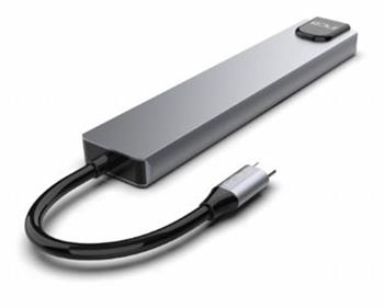 Inca ITPC-7T Type-C Giriş 2XType-C Çoklayıcı RJ-45 HDMI 4K@30 USB 3.0 Çoklayıcı Micro SD Kart