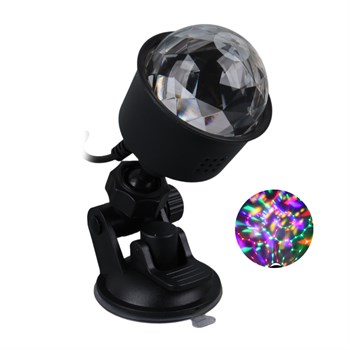 LEDX AL-KX-6889 PROJEKSİYON ATMOSFERLİ USBLİ 4W ŞARJLI SİHİRLİ RGB LED DİSKO TOPU