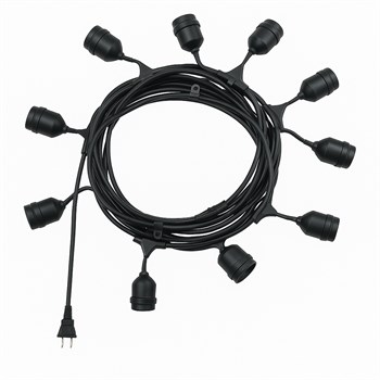 LEDX KB00002 10LU E27 DUY SIRALI 10 METRE LAMBA KABLOSU (10 ADET DUY İÇERİR)