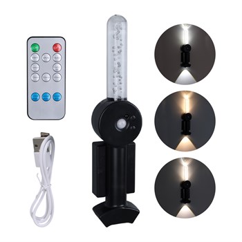 LEDX YD-24060 MIKTANISLI RGB RENKLİ USB ŞARJLI-800 MAH 3 KADEMELİ IŞIKLI SENSÖRLÜ DUVAR APLİK