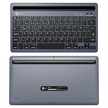 LENOVO LECOO BK100 BLUETOOTH V3.0 ŞARJ EDİLEBİLİR KABLOSUZ GRİ TÜRKÇE Q KLAVYE