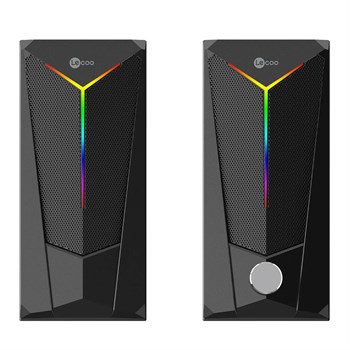 LENOVO LECOO DS104 KABLOLU USB + 3.5MM JACK 6W 80DB RGB IŞIKLI 1+1 GAMING SPEAKER HOPARLÖR