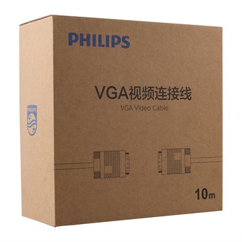 PHILIPS SWV6139B/93 SİYAH 3+6 ERKEK-ERKEK 15 PİN 10 METRE VGA KABLO