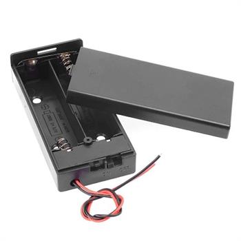 PİL YUVASI 2 Lİ KAPAKLI SWİTCHLİ (AA) (IC-233C)
