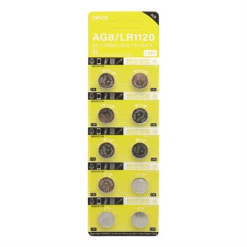 POWERMASTER AG8 LR1120 1.55V ALKALİN DÜĞME PİL (10LU PAKET)