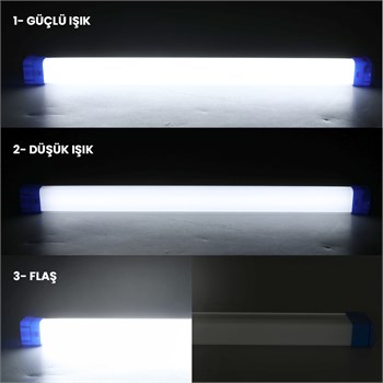 POWERMASTER T530 32CM 40 WATT DC 5V USB ŞARJLI 1200 MAH LED IŞILDAK