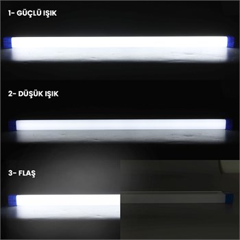 POWERMASTER T550 50CM 60 WATT DC 5V USB ŞARJLI 1500 MAH LED IŞILDAK