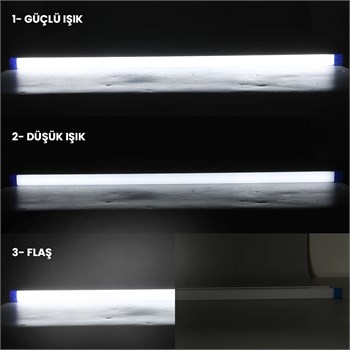 POWERMASTER T570 70CM 100 WATT DC 5V USB ŞARJLI 1800 MAH LED IŞILDAK